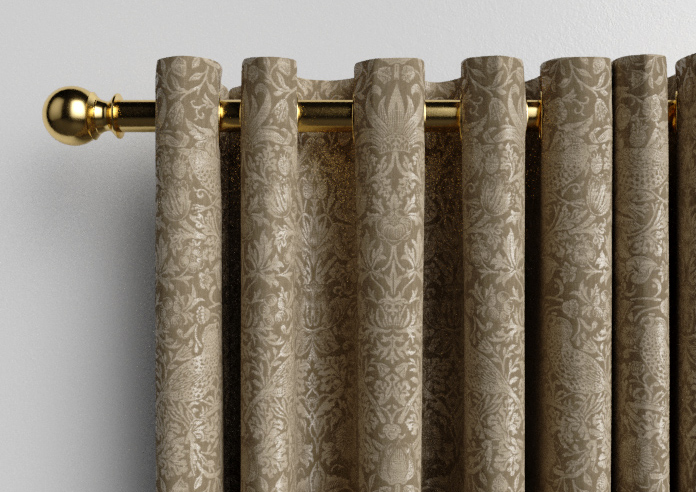 William Morris Strawberry Thief, Woven Walnut - Made to Measure Curtains - Image 12